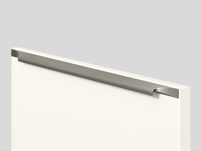  Handle. 960, Screw-on bar handle, Stainless steel finish 