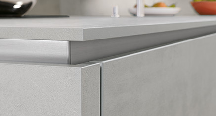 Slim Line worktop by nobilia, 16 mm thick.