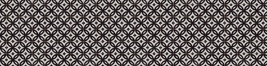 Naadloos monochroom patroon met een ritmische rangschikking van abstracte geometrische vormen, wat een moderne en stijlvolle achtergrond biedt voor webdesign.