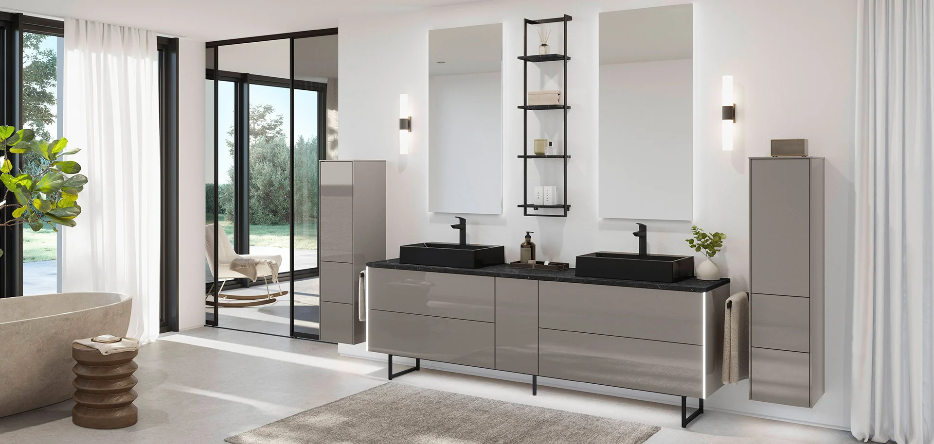 Frente 513, Lacado, gris topo alto brillo