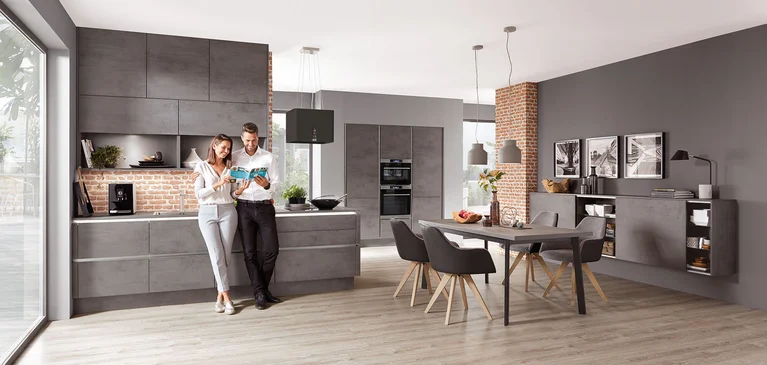 RIVA 889 - Decor Beton schiefergrijs