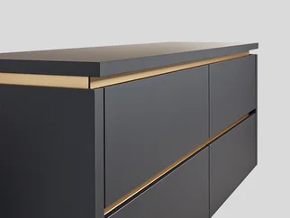  Uchwyt 024, Profil uchwytu (LINE N), żółtego złota 