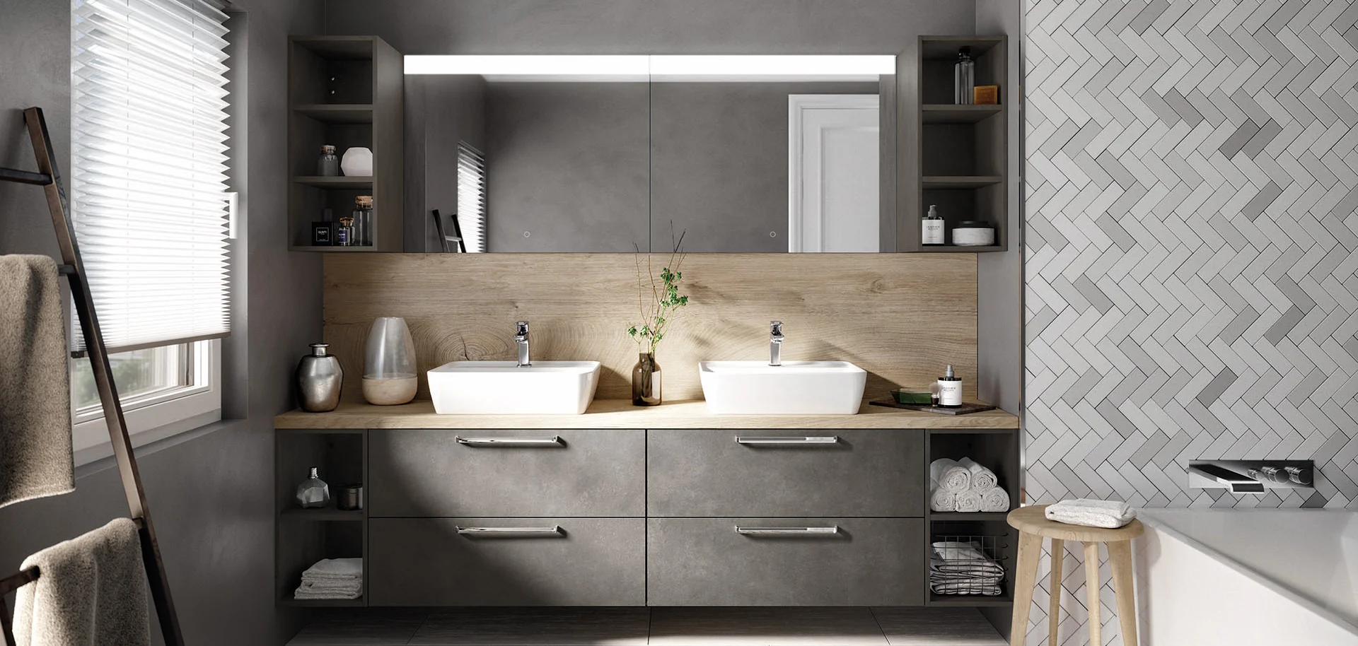 Frente 839, Diseño hormigón gris tierra