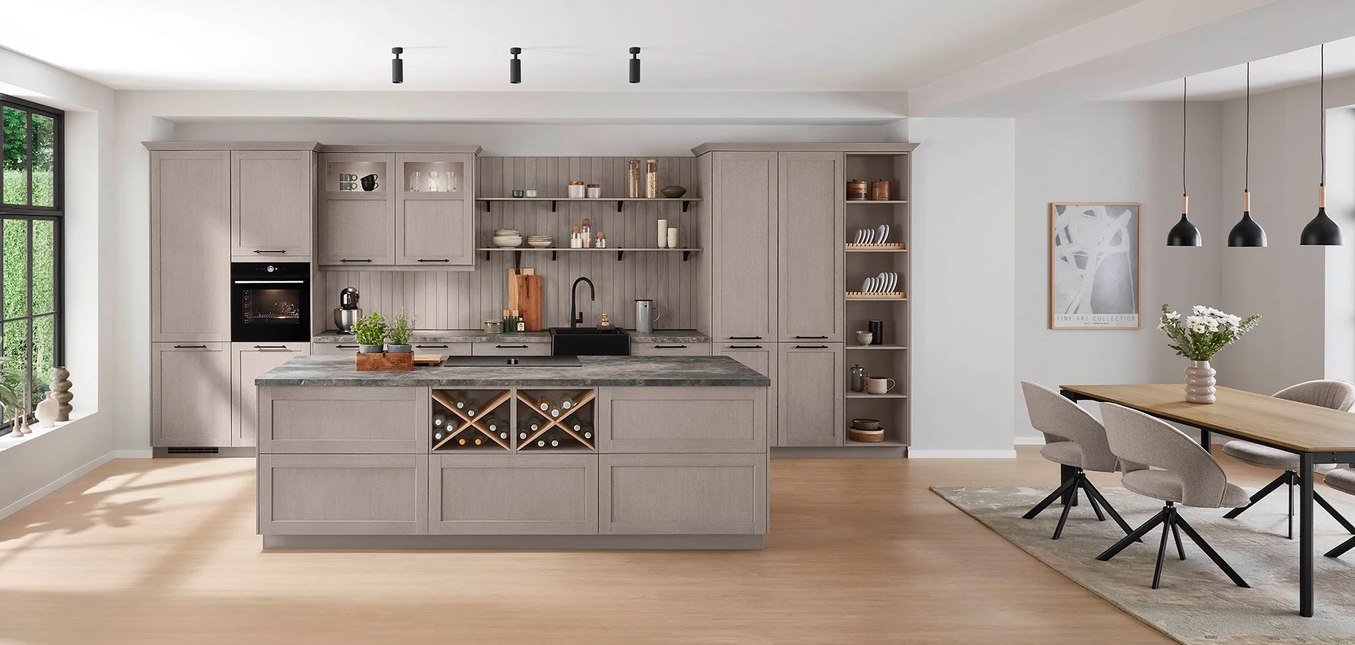 Front 619, Laklaminaat, Macchiatohoutstructuur