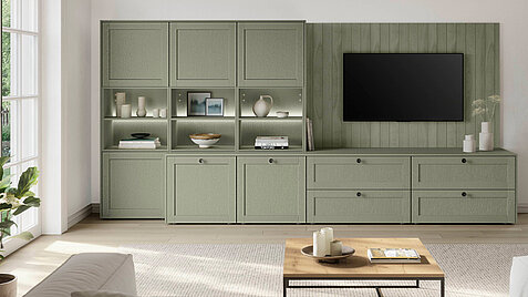 FRAME 617, Lacklaminat, Holzstruktur Olive (1)