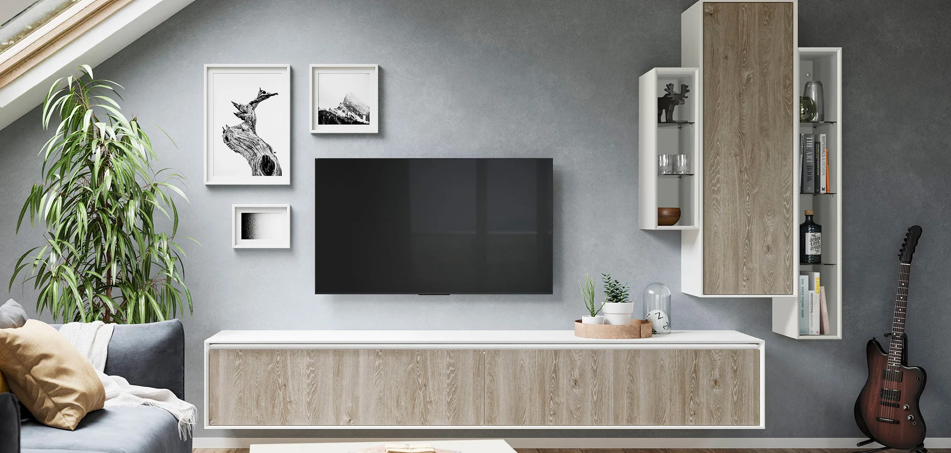 Façade 843, Décor chêne Bergamo