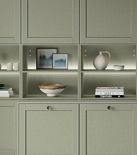 FRAME 617, Lacklaminat, Holzstruktur Olive (3)