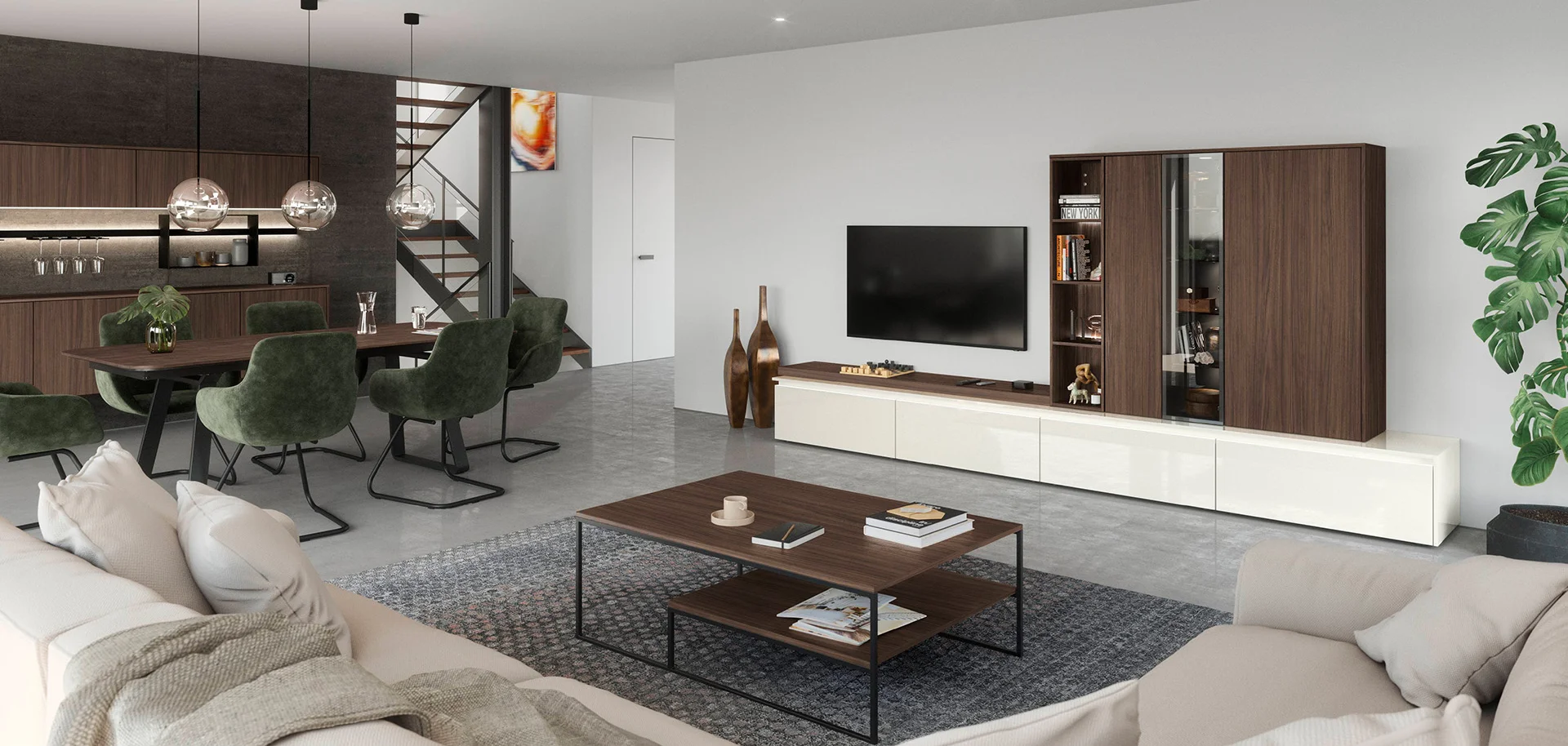 Front 407, Milano walnut reproduction