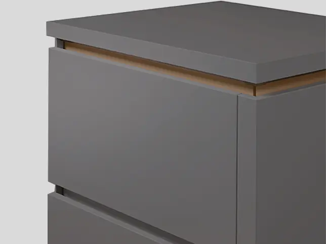 Handle 012, Recessed Handle (LINE N), Bronze metallic colour Matt 
