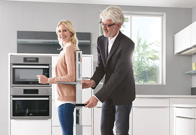 Determine the right working height with nobilia kitchens.