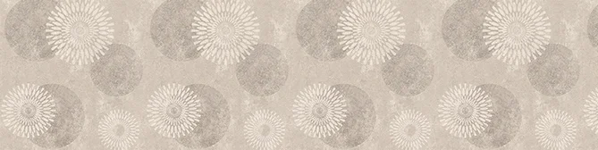 Nahtloses Blumenmuster in neutralen Tönen mit stilisierten Löwenzahn-Motiven, ideal für ein anspruchsvolles Hintergrund- oder Textildesign auf einer Website.