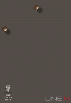 SOFTLINE 505 w kolorze Coffee Perfect matt - elegancki lakierowany front o ciepłym, ciemnym odcieniu.