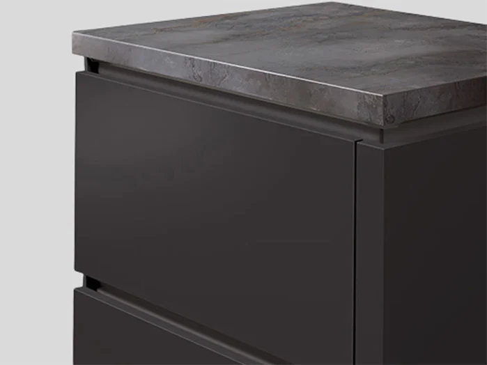 027 - Recessed Handle (LINE N), Black