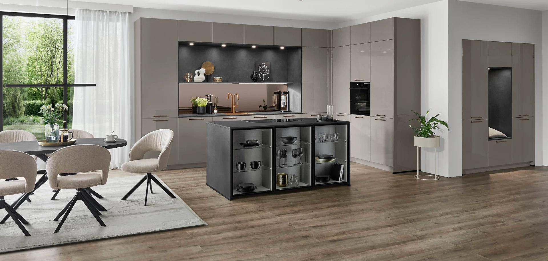 Front 513, Lakier, szary taupe wysoki połysk