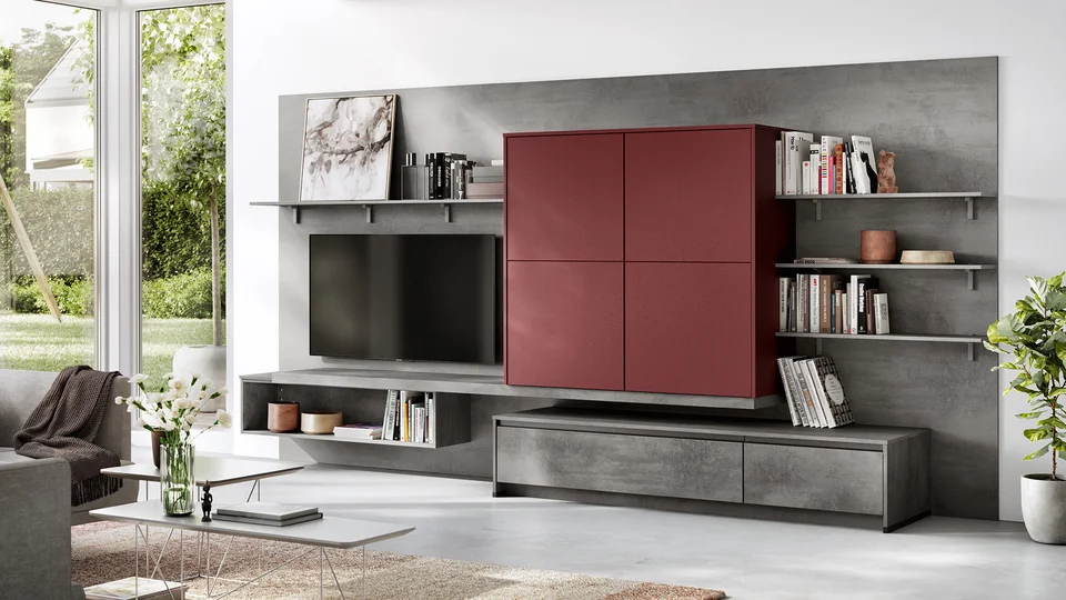 RIVA 889 - Décor béton gris ardoise