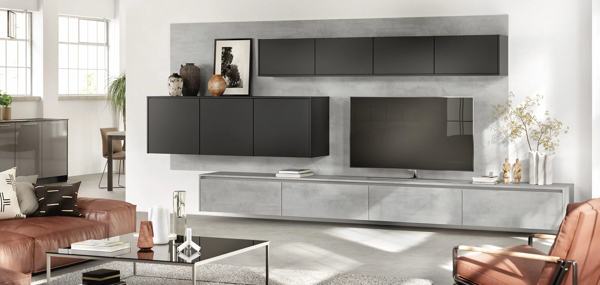 Façade 892, Décor béton gris