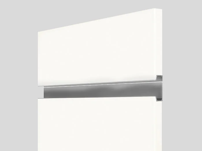 430 - Poignée profilée, Couleur inox, Mat