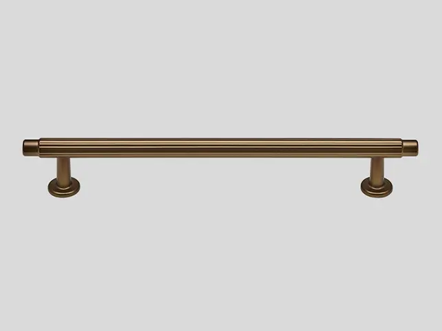  Greep 225, Metalen greep, brons metallic gekleurd Mat 