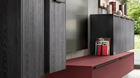 STRUCTURA 403, Finitura rovere Nero (#1)