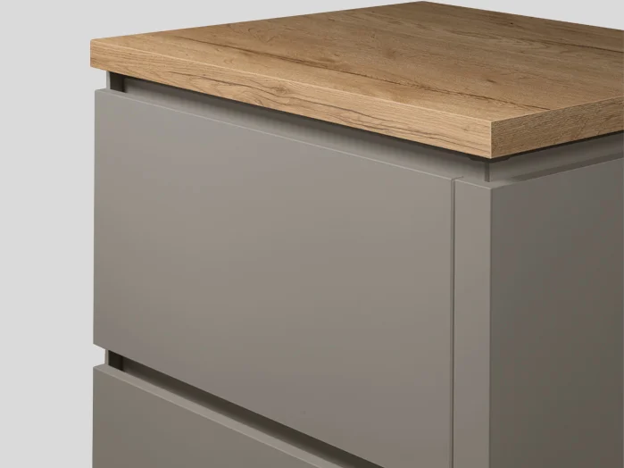 025 - Recessed Handle (LINE N), Taupe grey