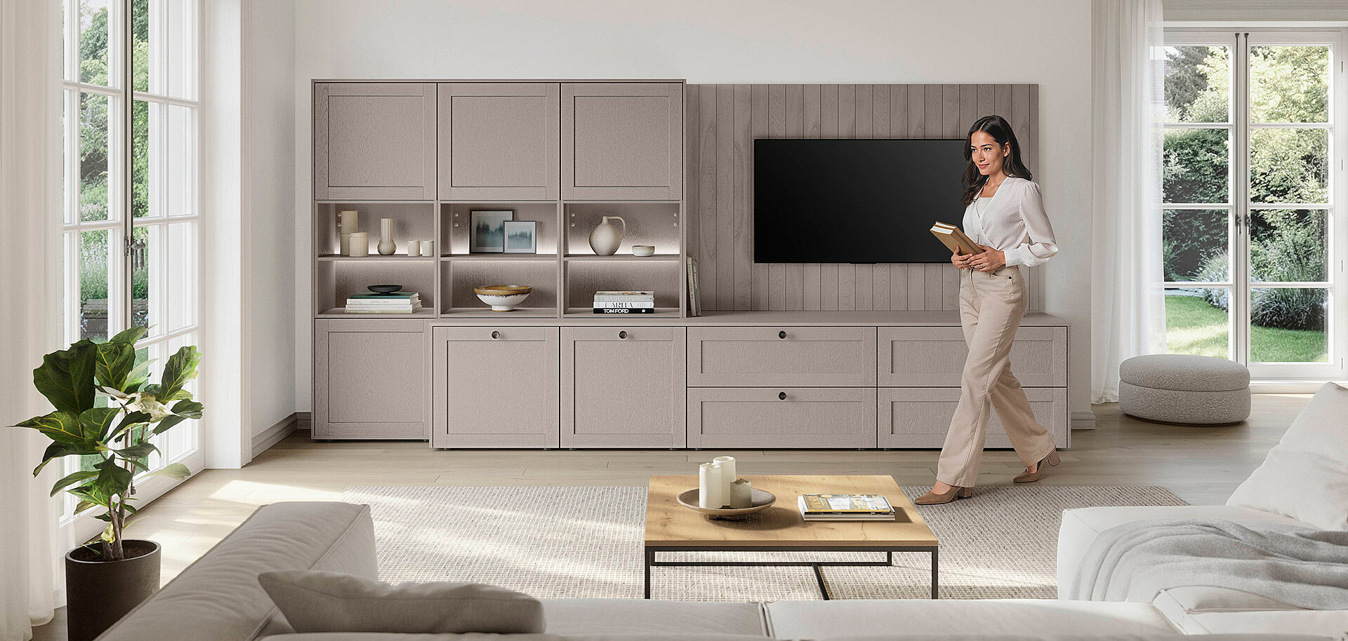 Front 619, Lacklaminat, Holzstruktur Macchiato