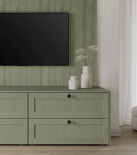 FRAME 617, Lacquer laminate, wood texture olive (#2)