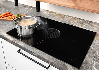 Innovatieve kookervaring met de BORA GPNext: Krachtige kookveldafzuiging met modern design, slimme bediening en exclusief gemak.