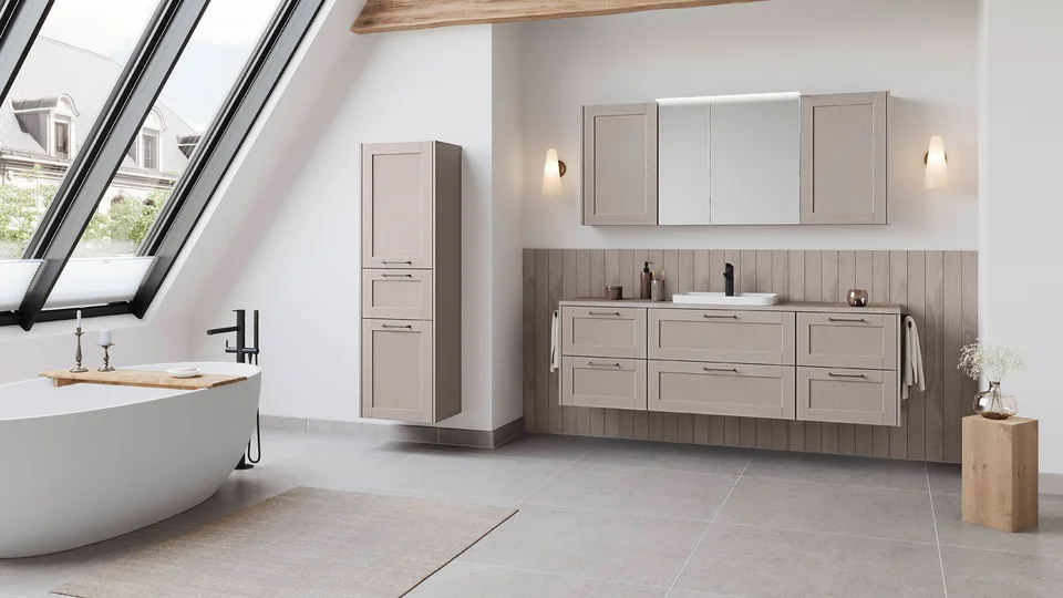 FRAME 619 - Stratifié laqué, structure bois Macchiato