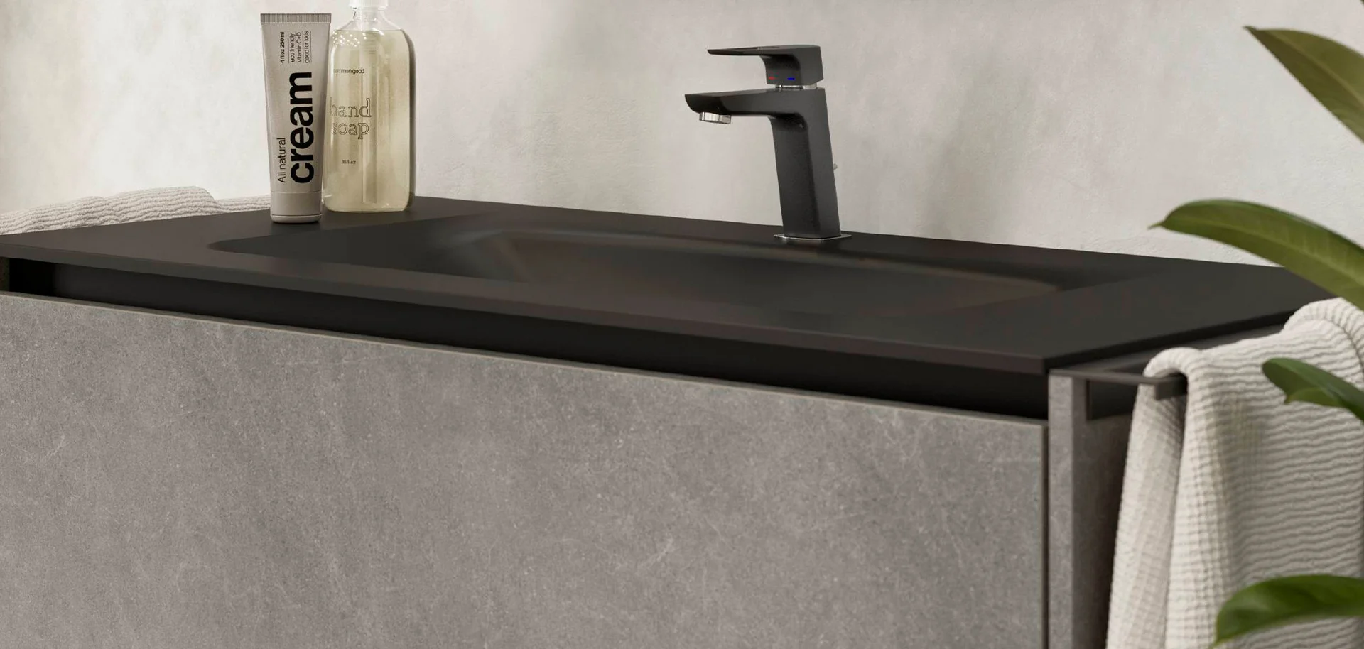 Front 305, Taupe grey basalt reproduction