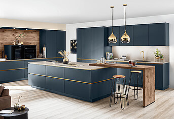 The handleless kitchen by nobilia.