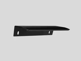  Griff 316, Griffprofil Metall (hinterschraubt), Schwarz Matt 