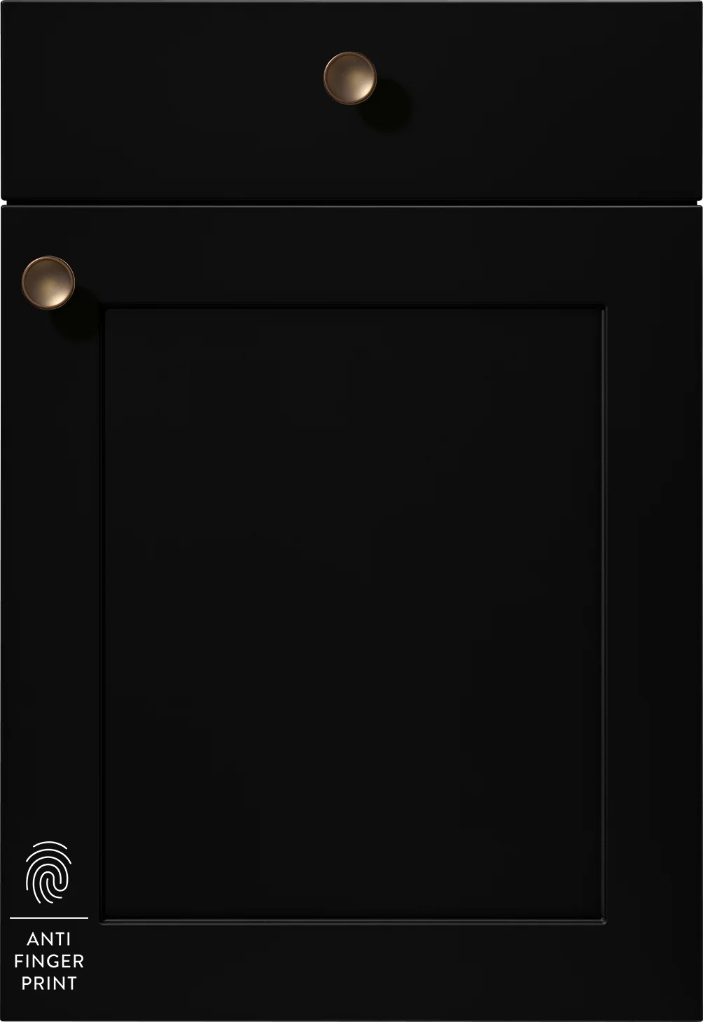 Ponadczasowa czerń w doskonałym wydaniu: front ramki Nordic 791 z matową powierzchnią zapobiegającą pozostawianiu odcisków palców.