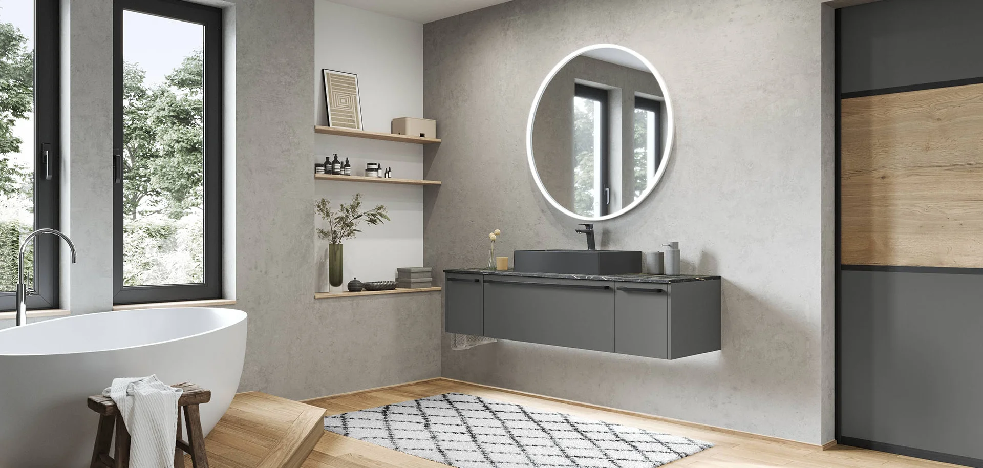 Front 491, Premium honed slate grey