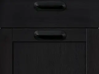 Front 649, Lacklaminat, Holzstruktur Schwarz