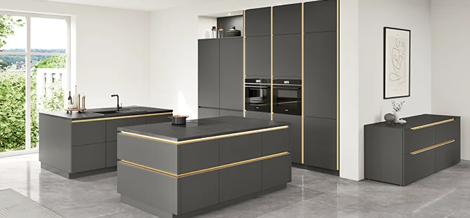 Grifflose nobilia Küche SENSO 491.