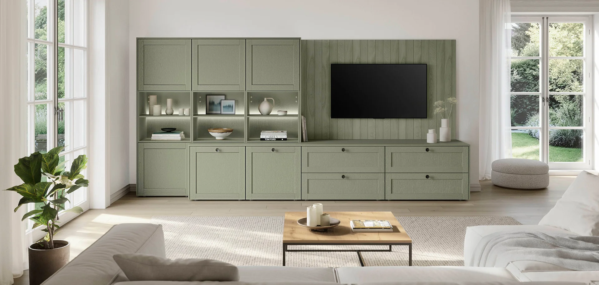 Čelo 617, Laminátový lak, struktura dřeva olivová