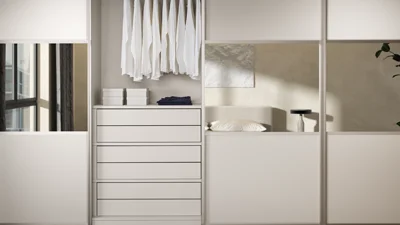 Innenschubkasten für Schlafzimmer.