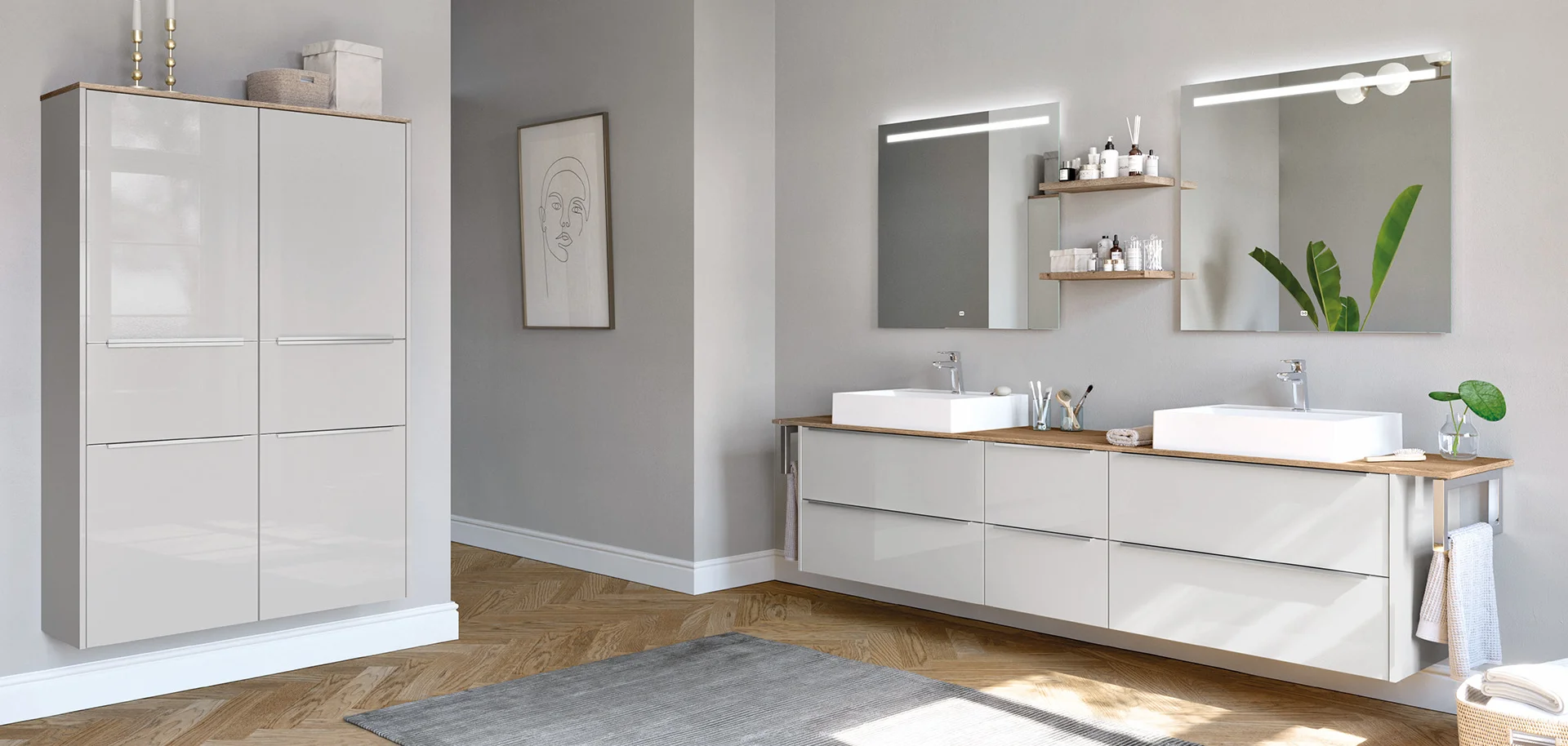 Façade 455, Gris soie brillant