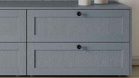 FRAME 614, Holzstruktur Steinblau (1)