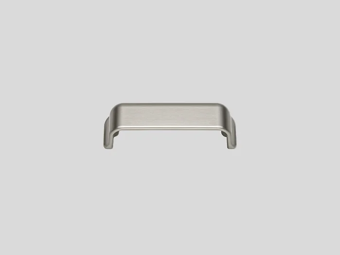 055 - Screw-on handle recess, Stainless steel finish