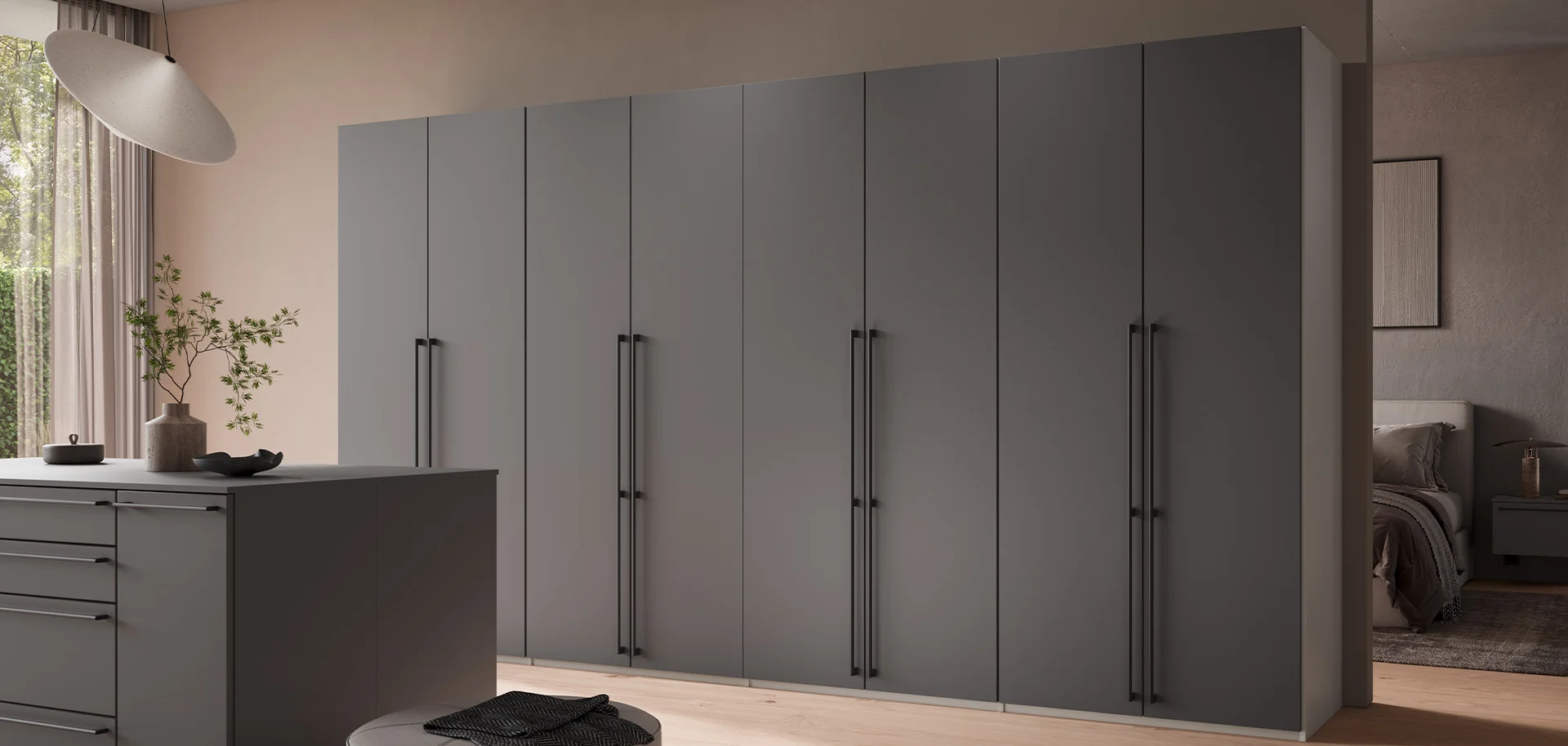 Schwarzer Kleiderschrank Dream von nobilia.