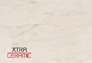 Detailansicht des Arbeitsplatten Xtra Ceramic Dekors Taj Mahal Marble seidenmatt.