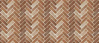 Küchenrückwand Dekor Fliese diagonal, Ziegel als 3D-Digitalprint