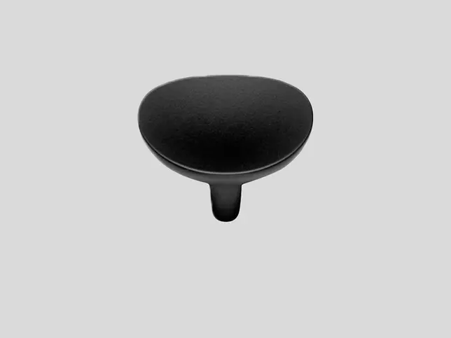  Greep 244, Metalen knop, Zwart Mat 