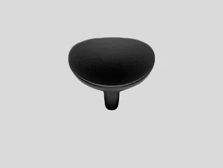  Griff 244, Metallknopf, Schwarz 