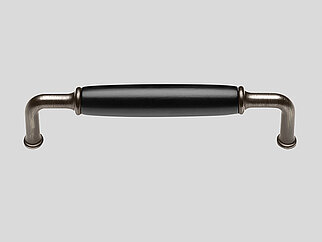  Tirador 210, Tirador de metal, Negro/antracita Cepillado 