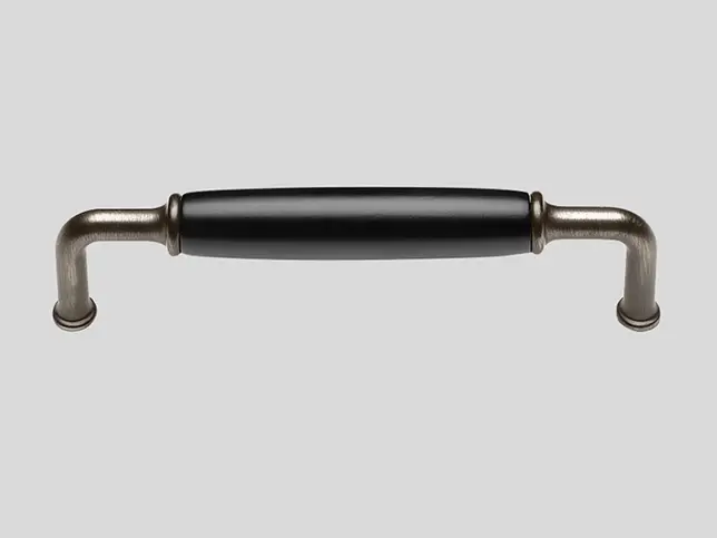  Greep 210, Metalen greep, Zwart/Antraciet Geborsteld 