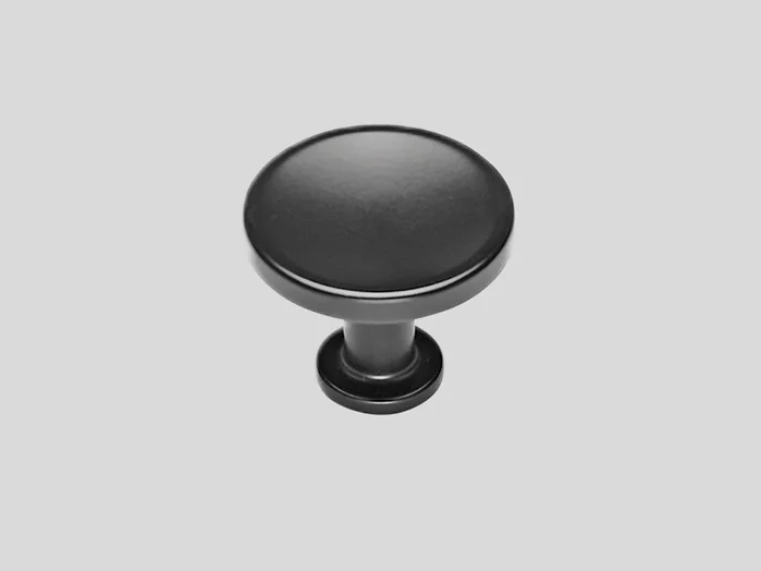 242 - Metal knob, Black
