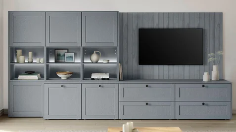 FRAME 614, Kamenná modrá struktura dřeva (#3)