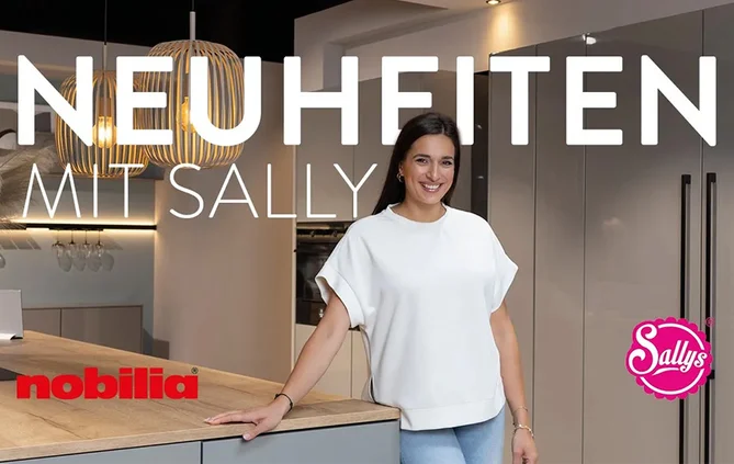 Sallys Welt in der nobilia Hausmesse 2025 präsentiert die Kollektions-Neuheiten